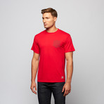 Visible Lines Tee // Red (M)