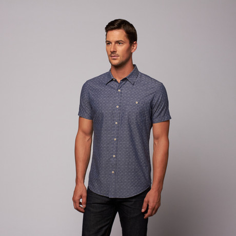 Japanese Paisley Short Sleeve // Light Blue (XS)