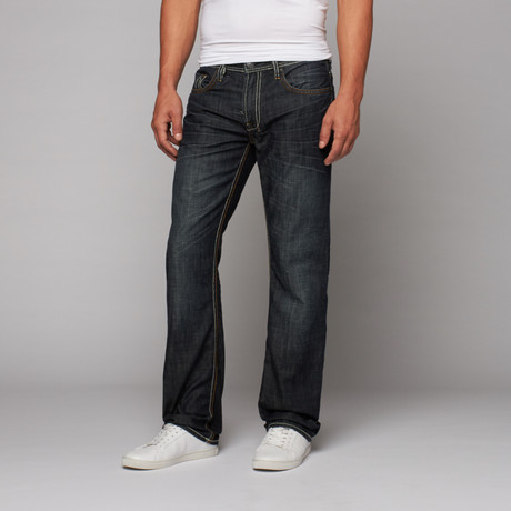 Driven Basic Jean // Dark Worn Out (38WX30L)