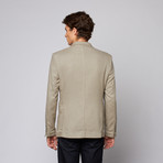 Fitted Waffled Blazer // Beige (M)