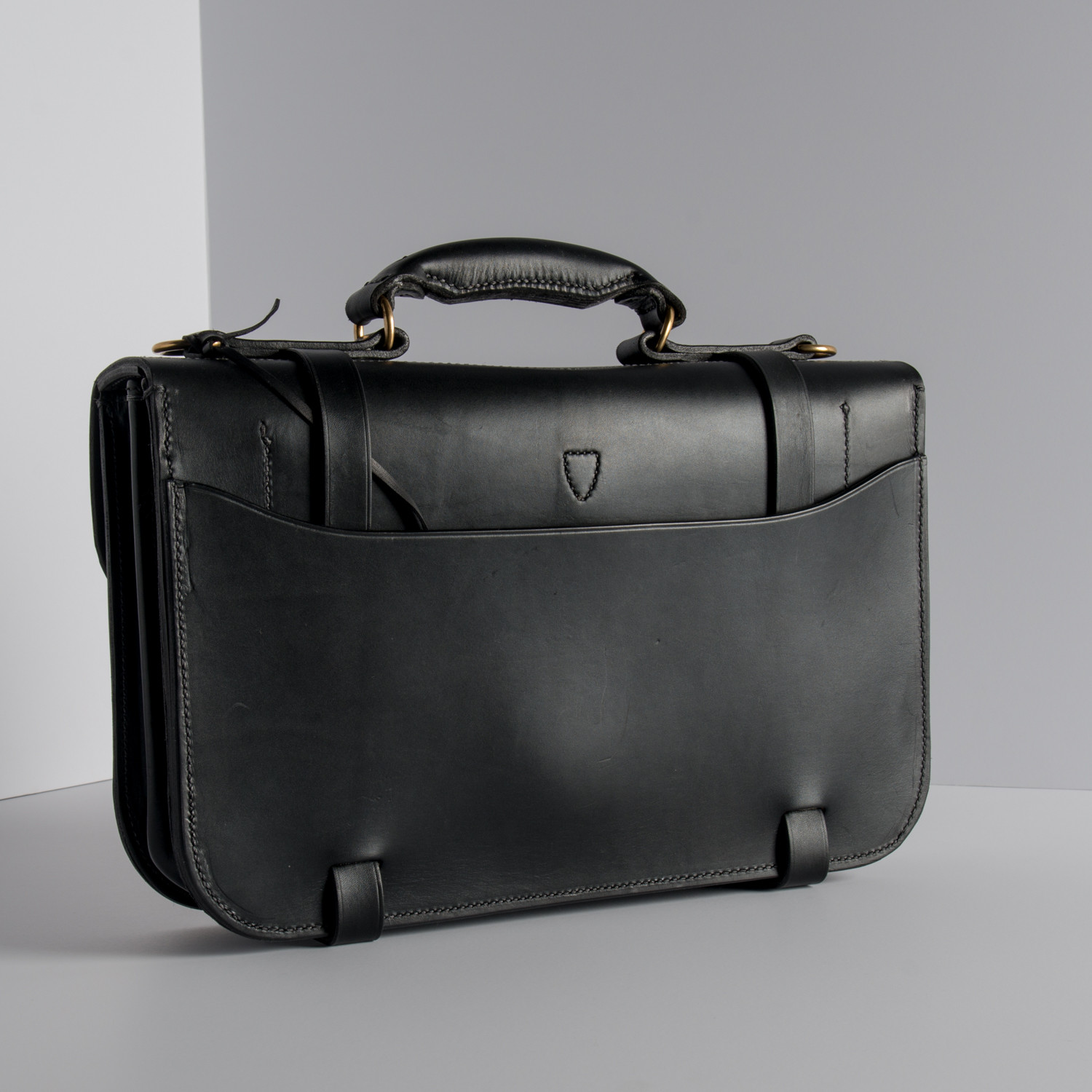 No. 8 Briefcase // True Black - Whaler & Co. - Touch of Modern