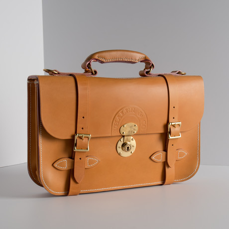 No. 8 Briefcase // Whaler Tan