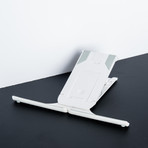 Plinth Tablet Stand // White + Dove Grey