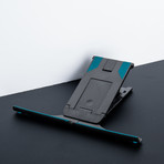 Plinth Tablet Stand // Graphite + Teal