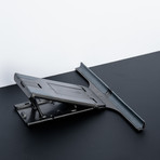 Plinth Tablet Stand // Graphite + Grey