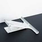 Plinth Tablet Stand // White + Dove Grey