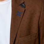 Patterned Sport Coat // Brown (2XL)