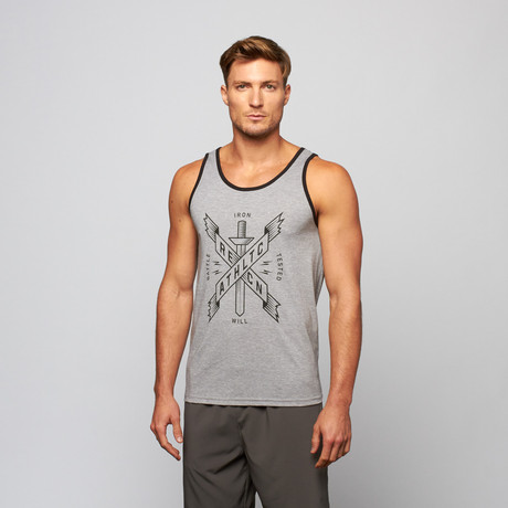 Iron Cross Performance Tank // Heather Grey (S)