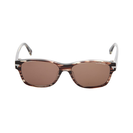 Huxley Sunglasses // Striped Brown