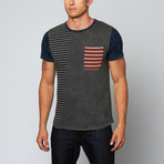 Collins T-Shirt // Navy Stripe (M)