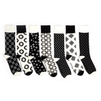 Sock Box // Black + White // Set of 7