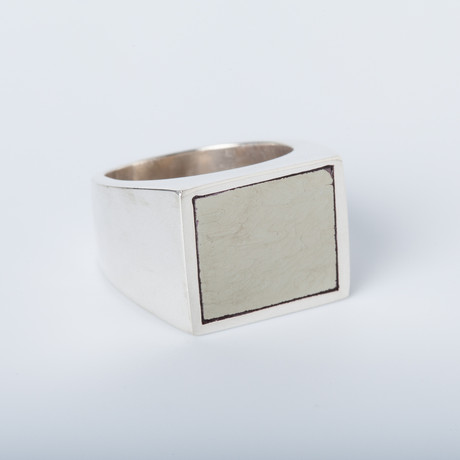 Pyrite Silver Ring (Size 4)