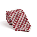 Macro Pixel Classic Silk Tie // Maroon