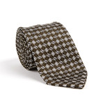 Basket Weave Classic Silk Tie // Forest