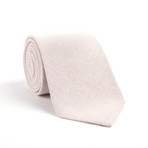 Micro Basketweave Classic Silk Tie // Pink Tint