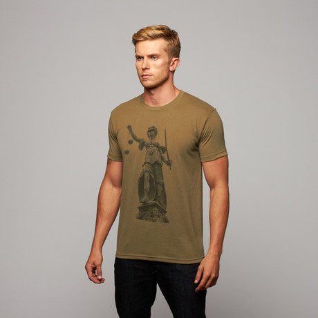 Lady Justice T-Shirt // Army Green (S)