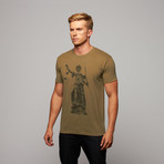 Lady Justice T-Shirt // Army Green (S)
