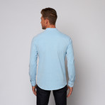 High Summer Oxford Button Down Shirt // Blue (M)