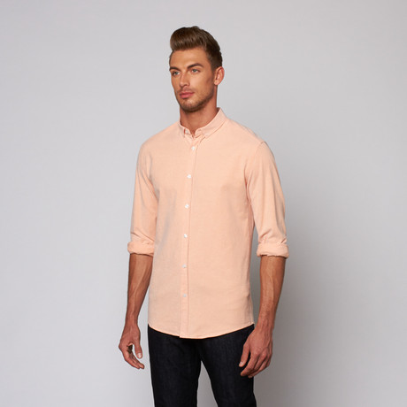 High Summer Oxford Button Down Shirt // Orange (XS)