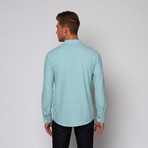 Basic Oxford Button Down Shirt // Lagoon (L)