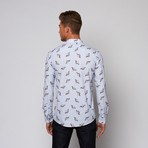 Stingray Button Down Shirt // Sky Blue (M)