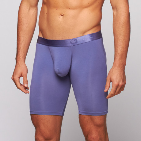 Naked Spectra Boxer Brief // Purple Slate (Large)