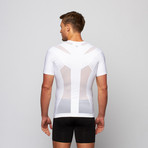 Men's Zipper Posture Shirt 2.0 // White (XL)