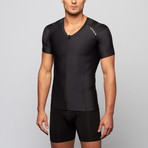 Men's Zipper Posture Shirt 2.0 // Black (2XL)