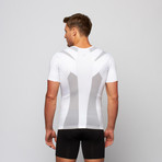 Men's Pullover Posture Shirt 2.0 // White + Gray (L)