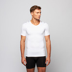 Men's Pullover Posture Shirt 2.0 // White + Gray (L)