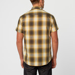 Lyle Plaid Short Sleeve Shirt // Olive (S)