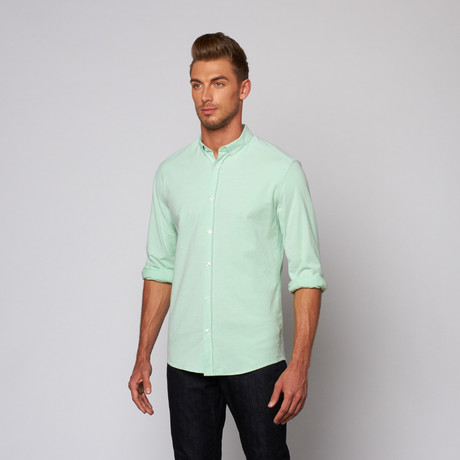 Dansk Dansk // High Summer Oxford Button Down Shirt // Green (M)