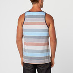 Porter Sublimated Stripe Tank // Burgundy (M)