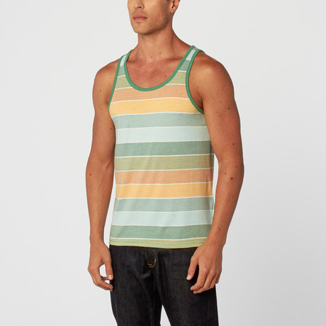 Porter Sublimated Stripe Tank // Gold (S)