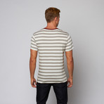 Harrison Stripe Tee // Grey (S)
