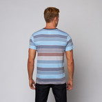 Mason Sublimated Stripe Tee // Burgundy (S)