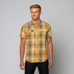 Tuttle Plaid Button Up // Gold (S)