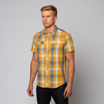 Tuttle Plaid Button Up // Gold (S)