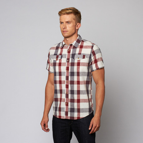 Tuttle Plaid Button Up // Navy (S)