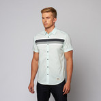 Kansas Stripe Button Up // Mint (S)