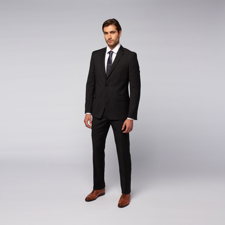 Wool Blend Two-Piece Suit // Black (Euro: 44)