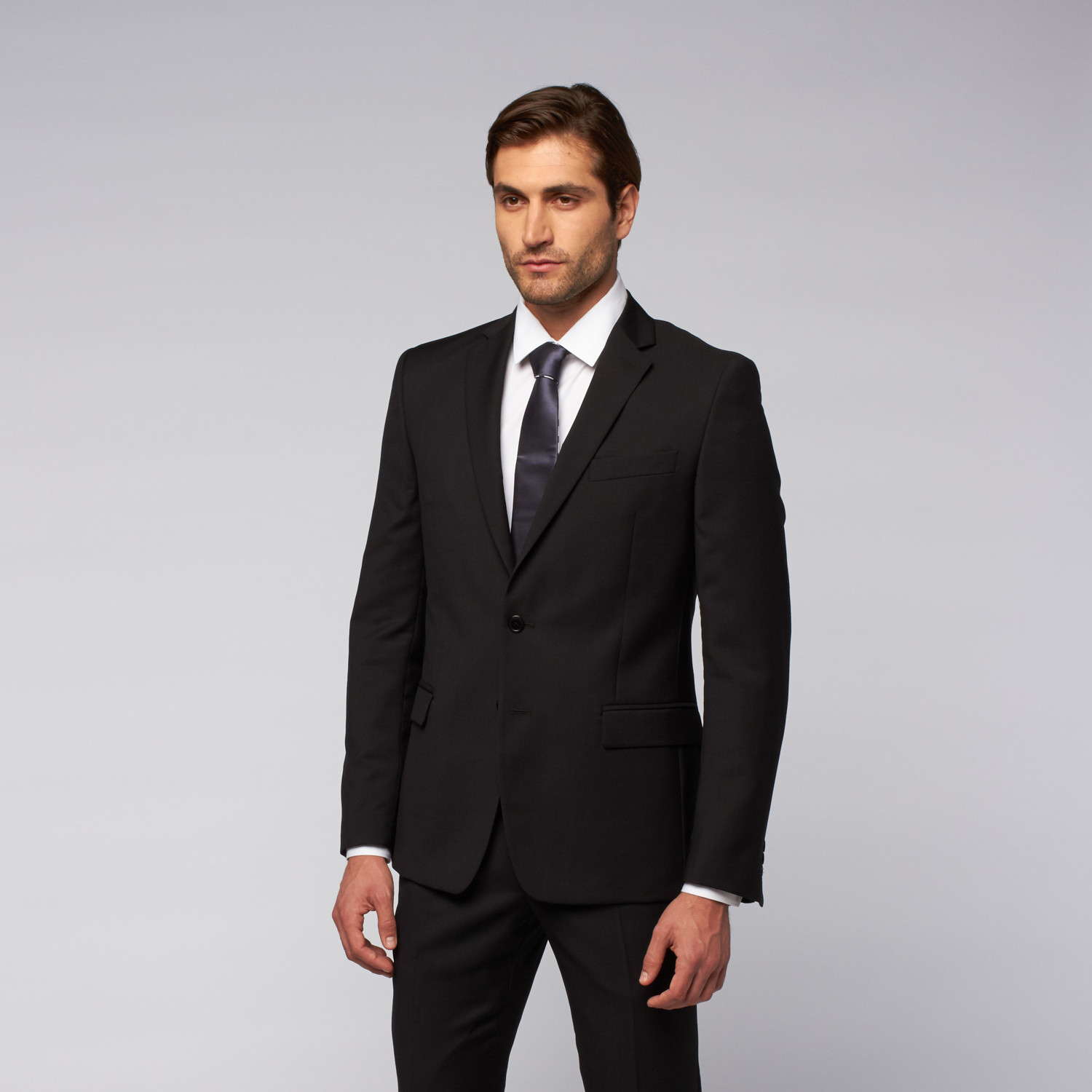 versace suit black