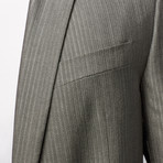 Versace Collection // Two-Piece Suit // Grey Sheen Pinstripe (US: 44R)