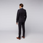 Versace Collection // Wool Two-Piece Suit // Navy Wide Stripe (US: 44R)