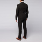 Versace Collection // Two-Piece Suit // Black + White Pinstripe (US: 44R)