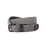 Woven Cotton Belt // Grey