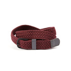 Woven Cotton Belt // Burgundy