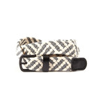 Two Tone Woven Cotton Belt // Beige + Grey