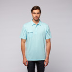 Coast Highway Classic Knit Polo // Aqua (S)