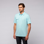 Coast Highway Classic Knit Polo // Aqua (S)